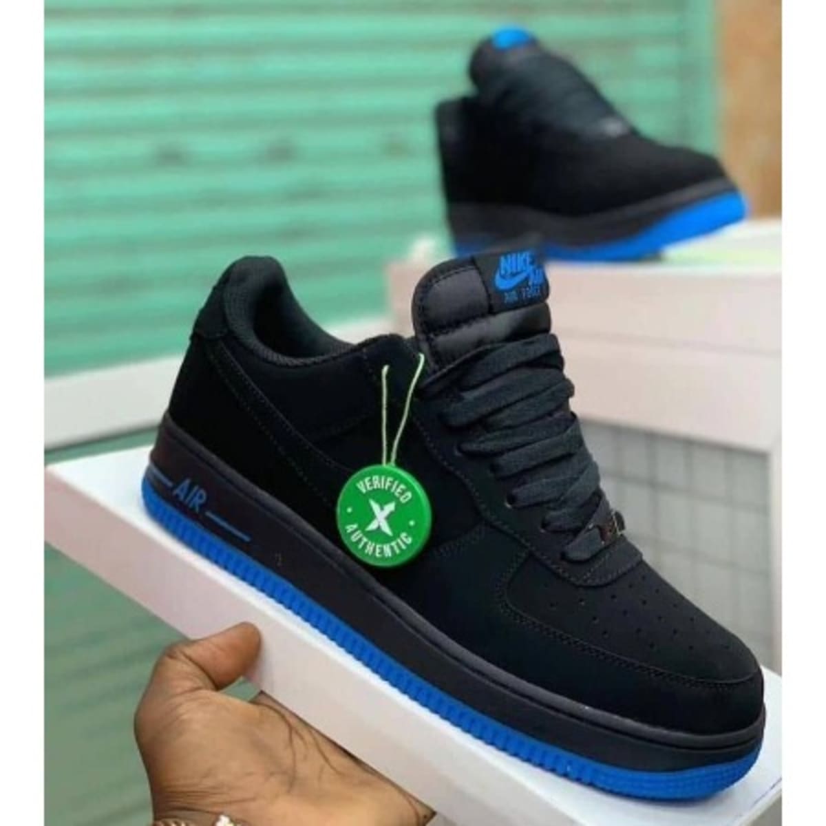 Blue air hotsell force 1 suede