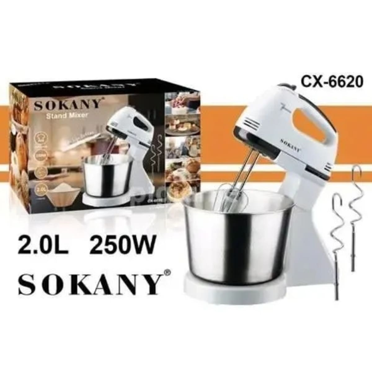 Sokany Stand Cake Mixer 2l 250W Konga Online Shopping