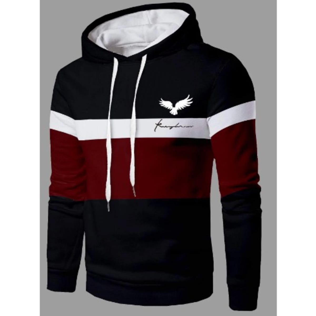 Mens multi colored hoodie top