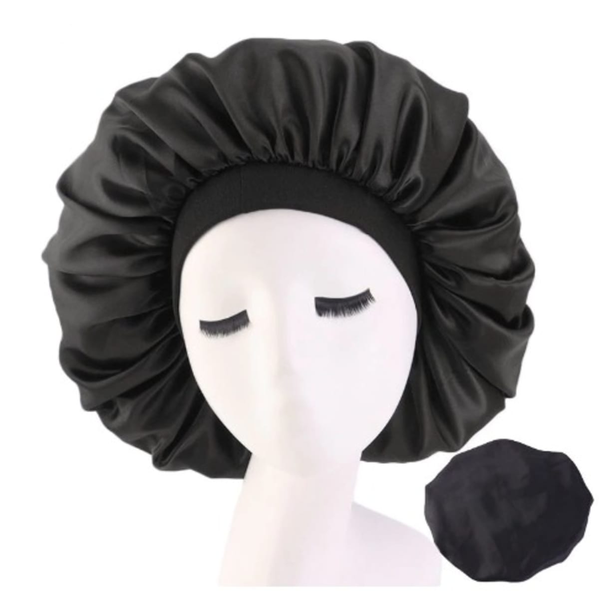 CENTSTAR Reversible Silk Satin Bonnet for Sleeping Large Adjustable Silk  Satin Hair wrap Hair Cap for