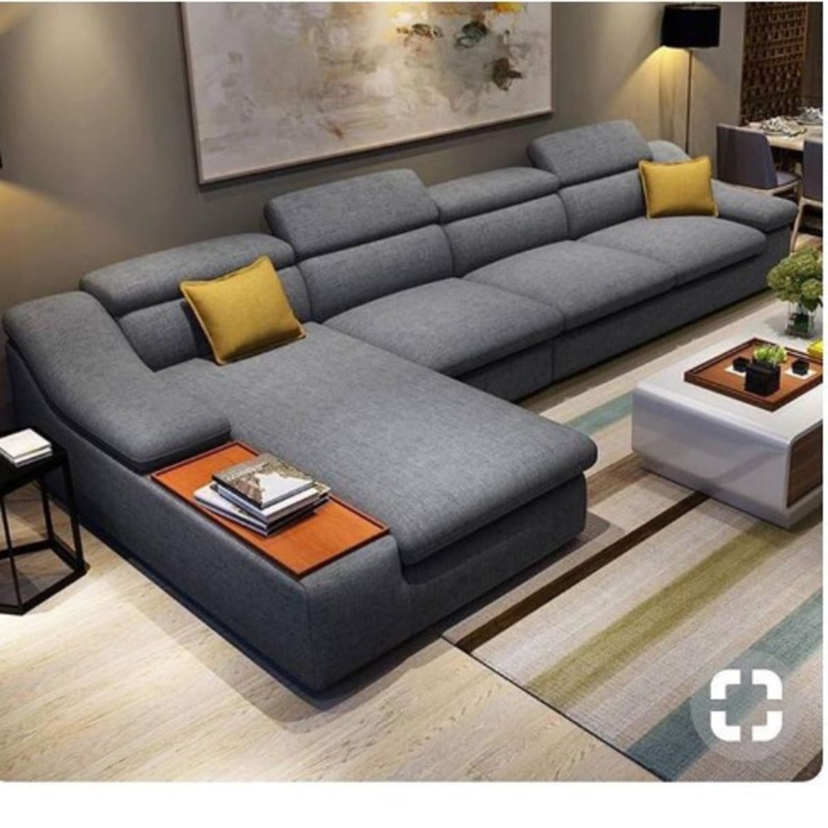 L - Shape Sofa - Grey | Konga Online Shopping