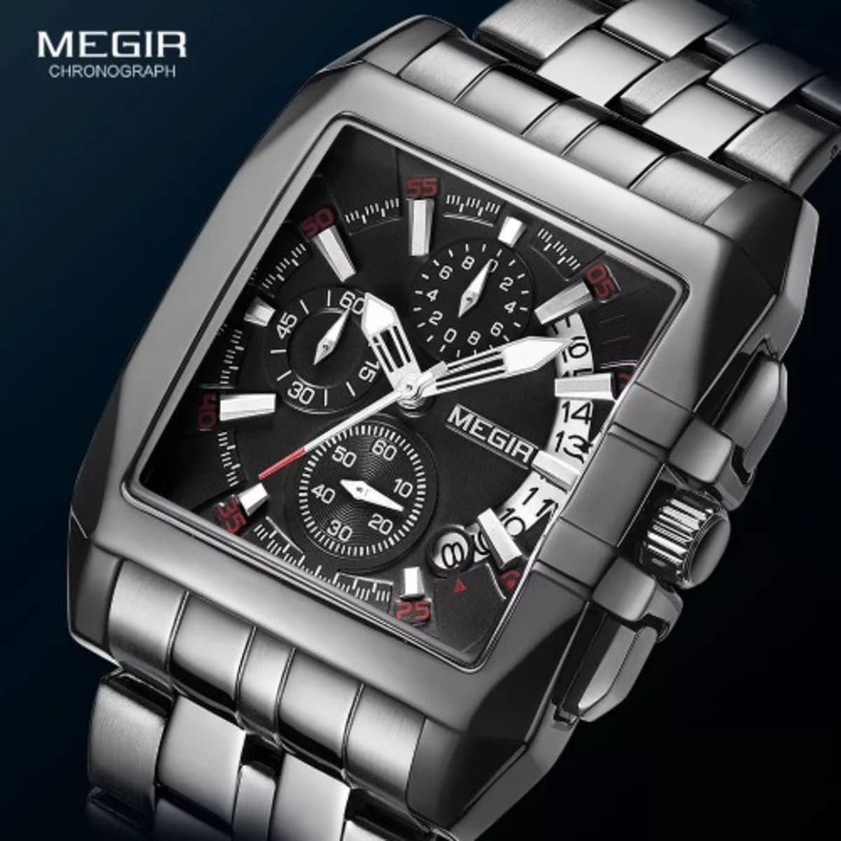Megir stainless steel watch best sale
