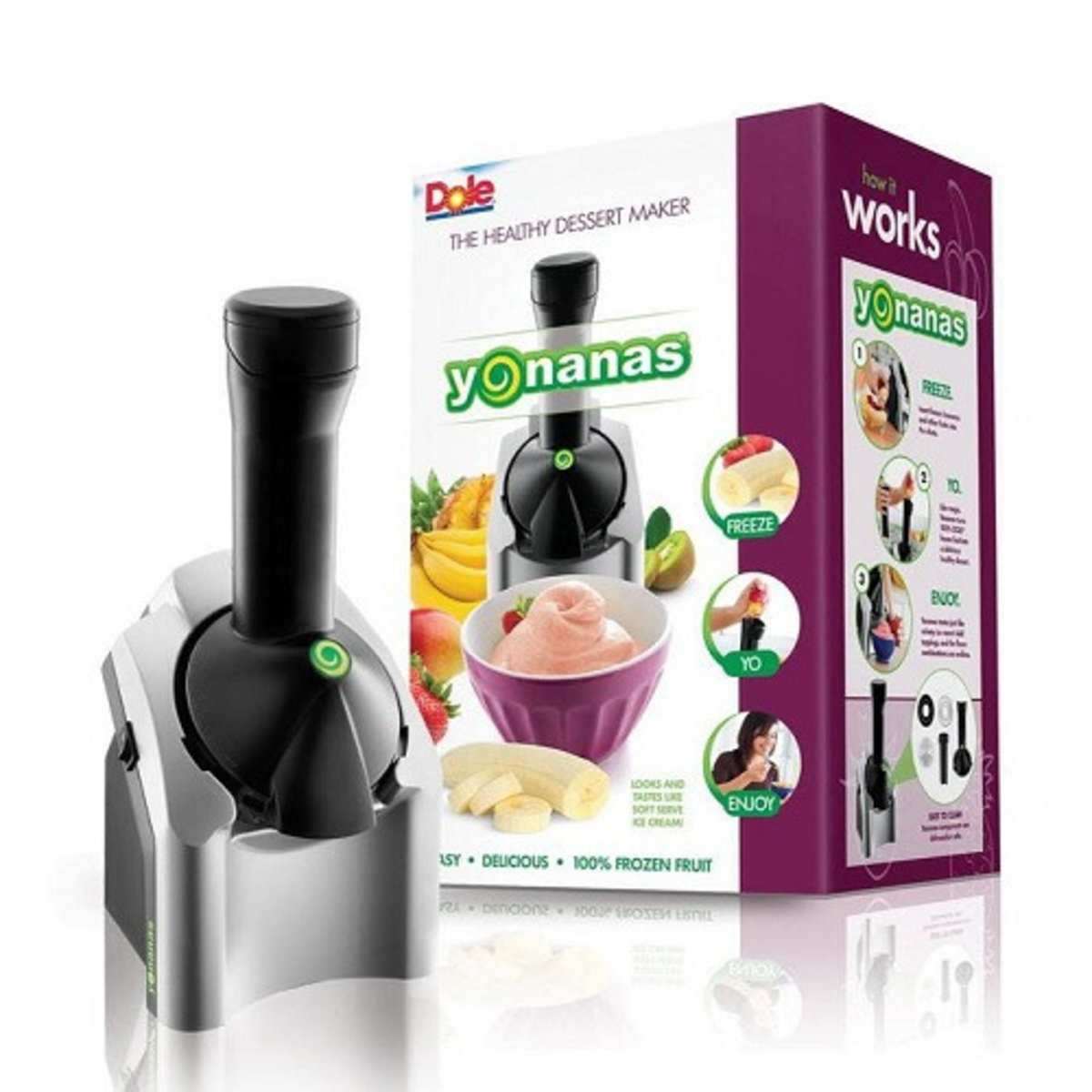 Turns fruit hot sale into ice cream