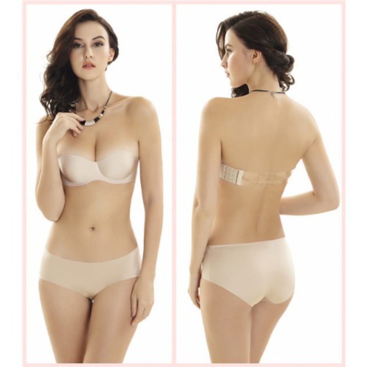 INFINITY-Plus Invisible Push Up Bra for Women Strapless Push Up Bra  Adhesive Bra (Beige, C): Buy Online at Best Price in Egypt - Souq is now