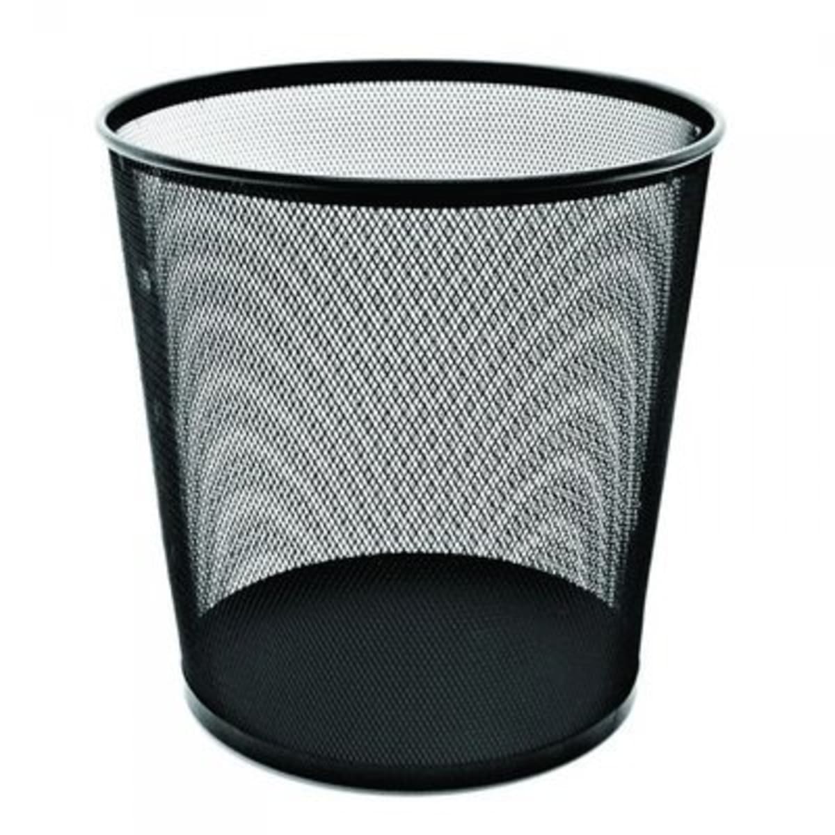 Black metal sales dustbin