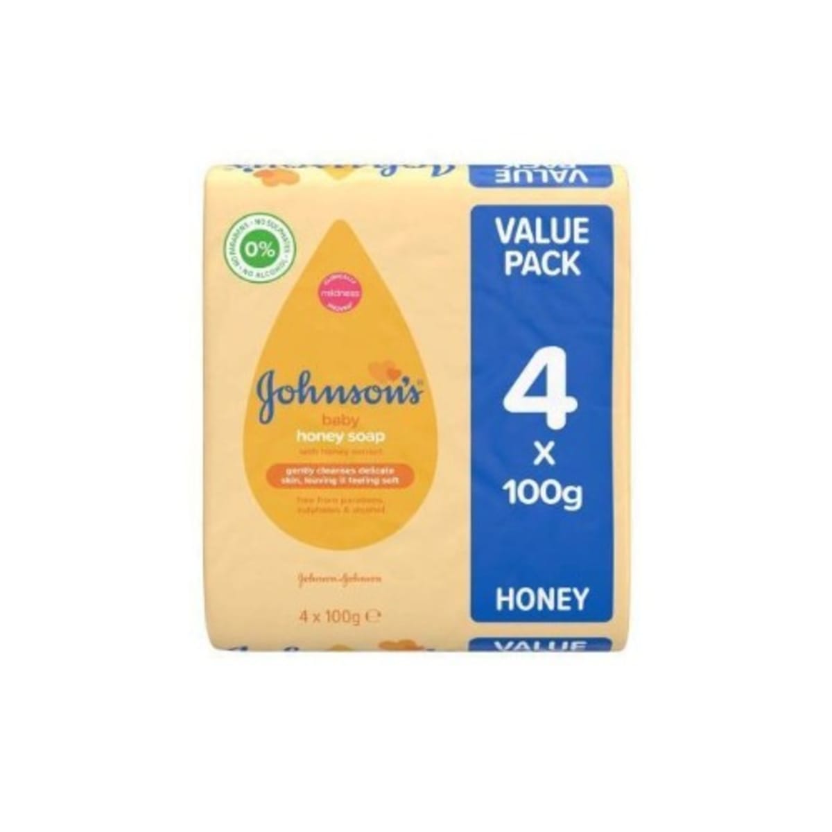 Johnson's baby soap honey 100g 4 pack store