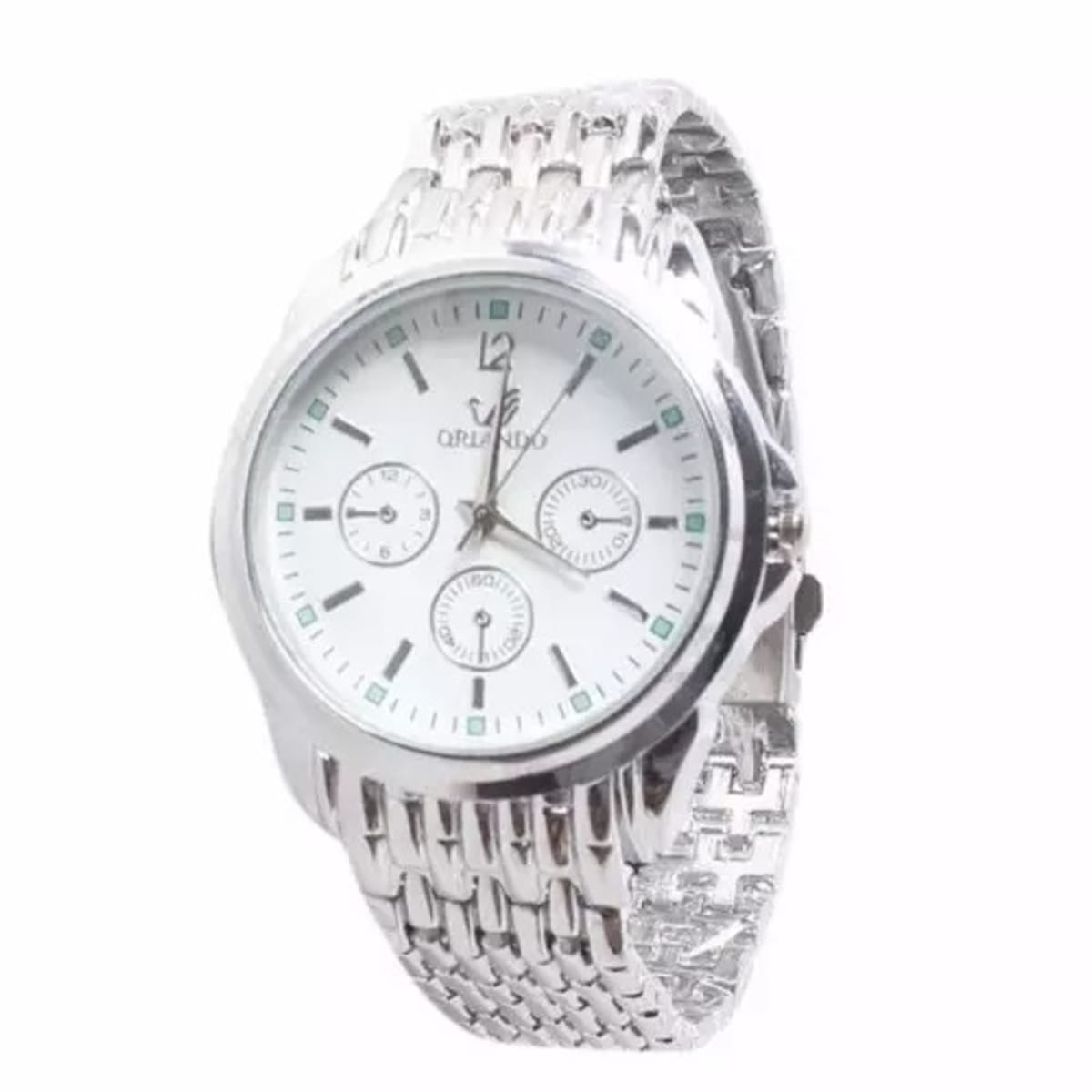 Hand watch online silver colour