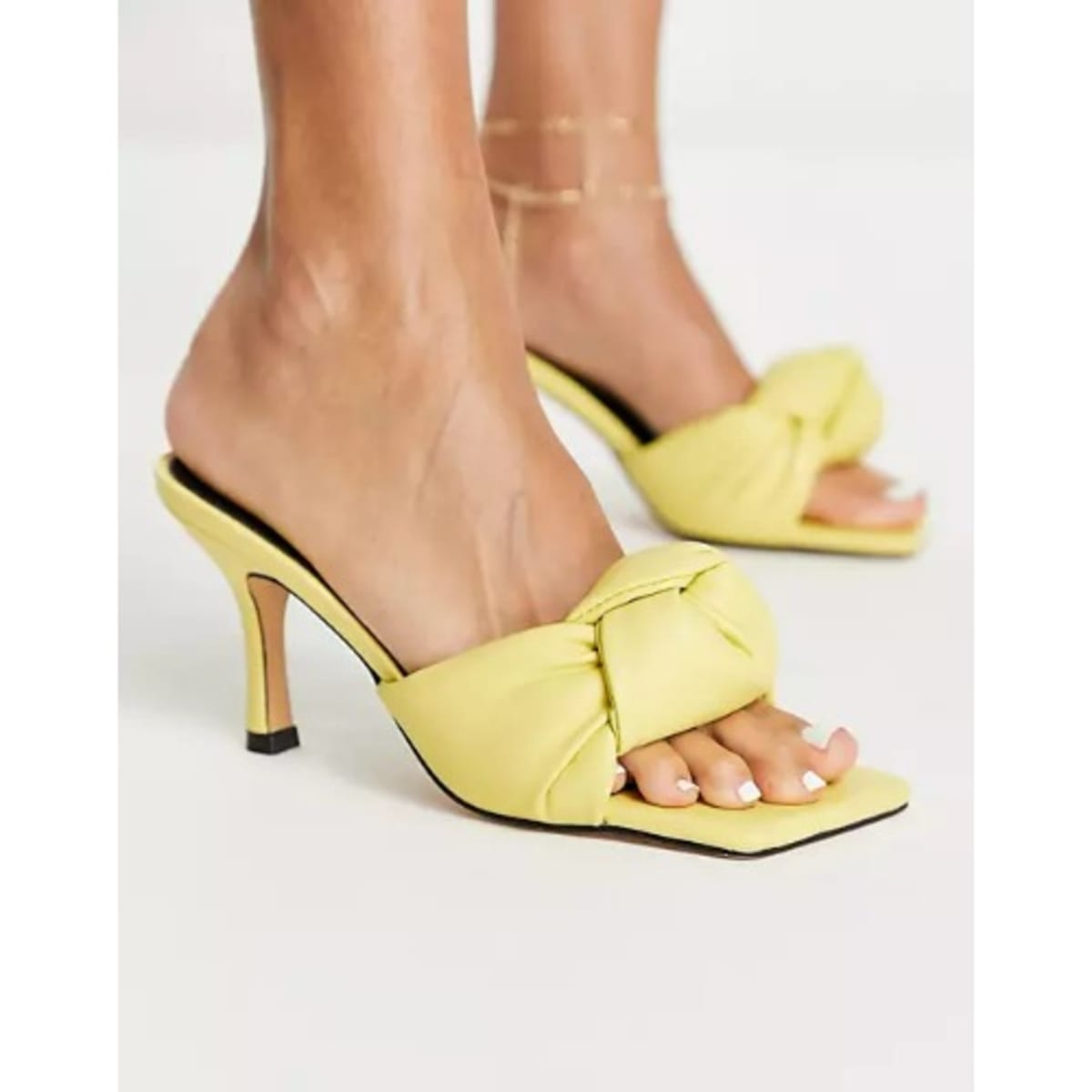 Knotted online mule heels
