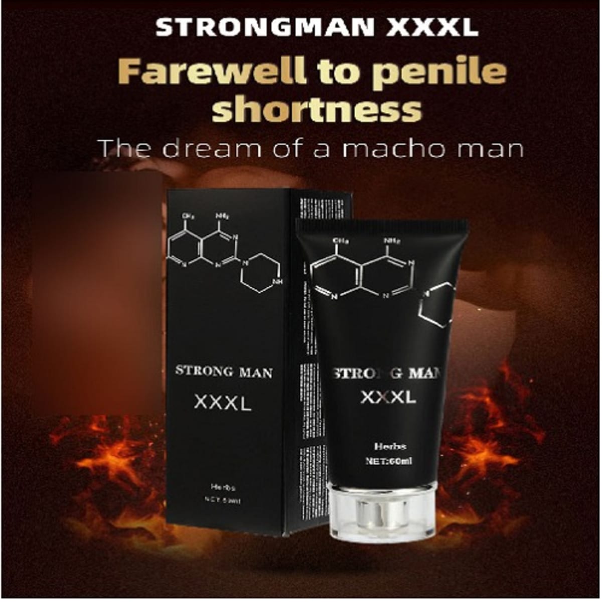 Strongman Penis Enlargement Cream Titan Gel Long Penis Formula