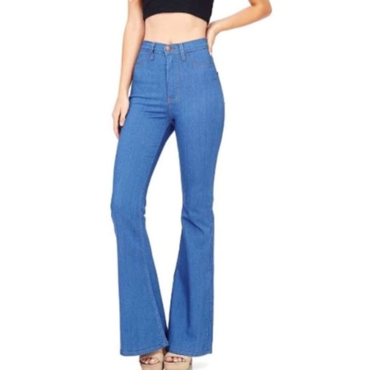 Bell bottom top jeans online