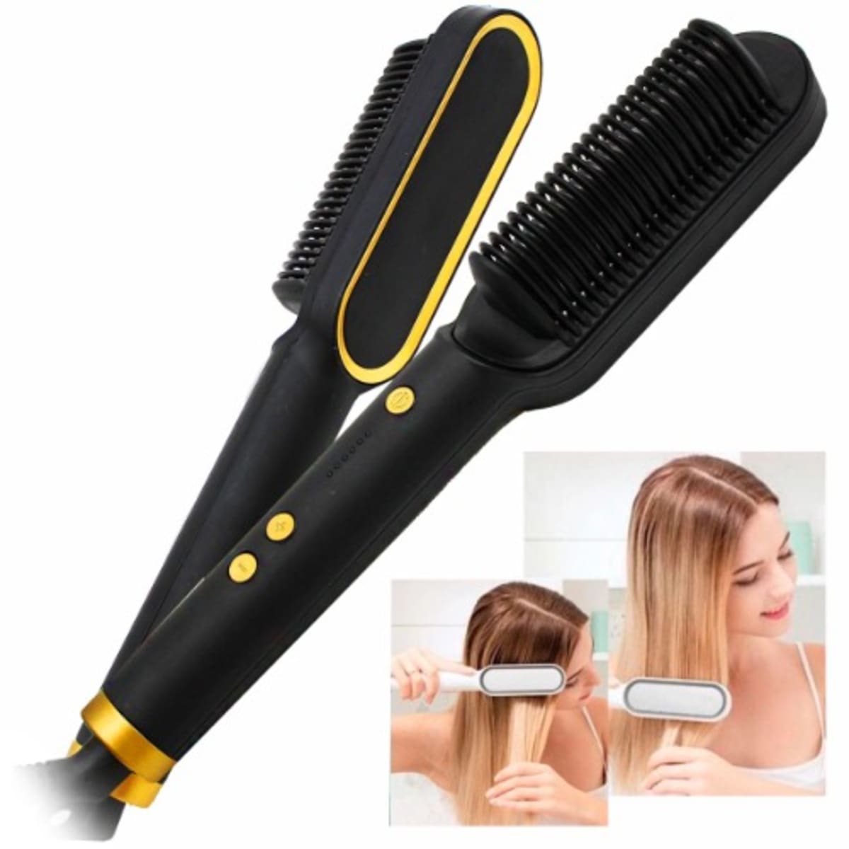 Temperature Control Hair Straightener Black Konga Online Shopping
