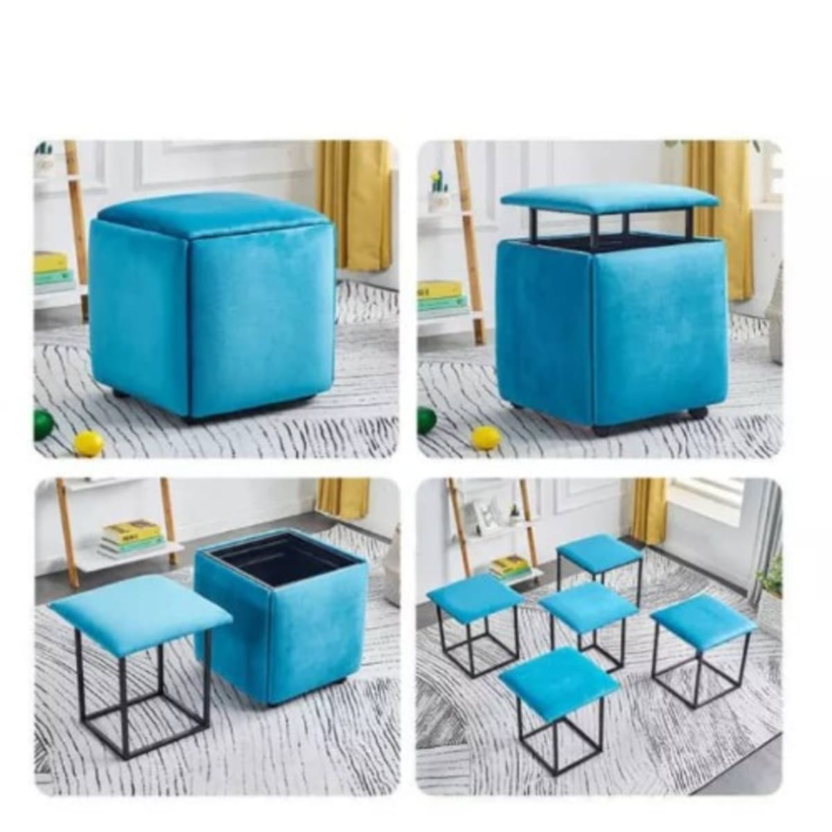 Plastic cube hotsell stool