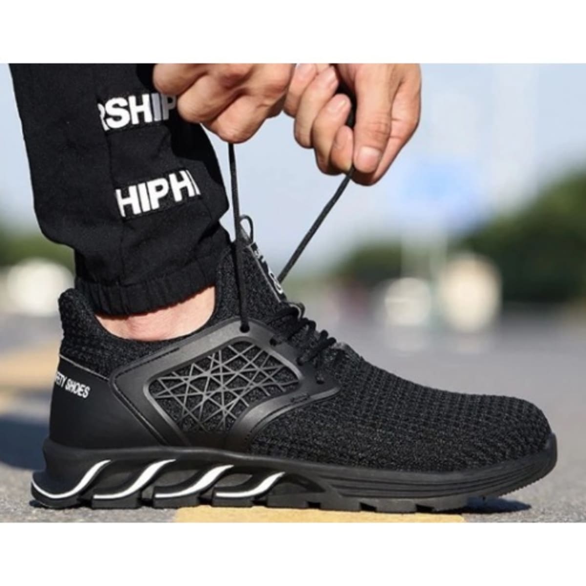 Non metal safety shoes top