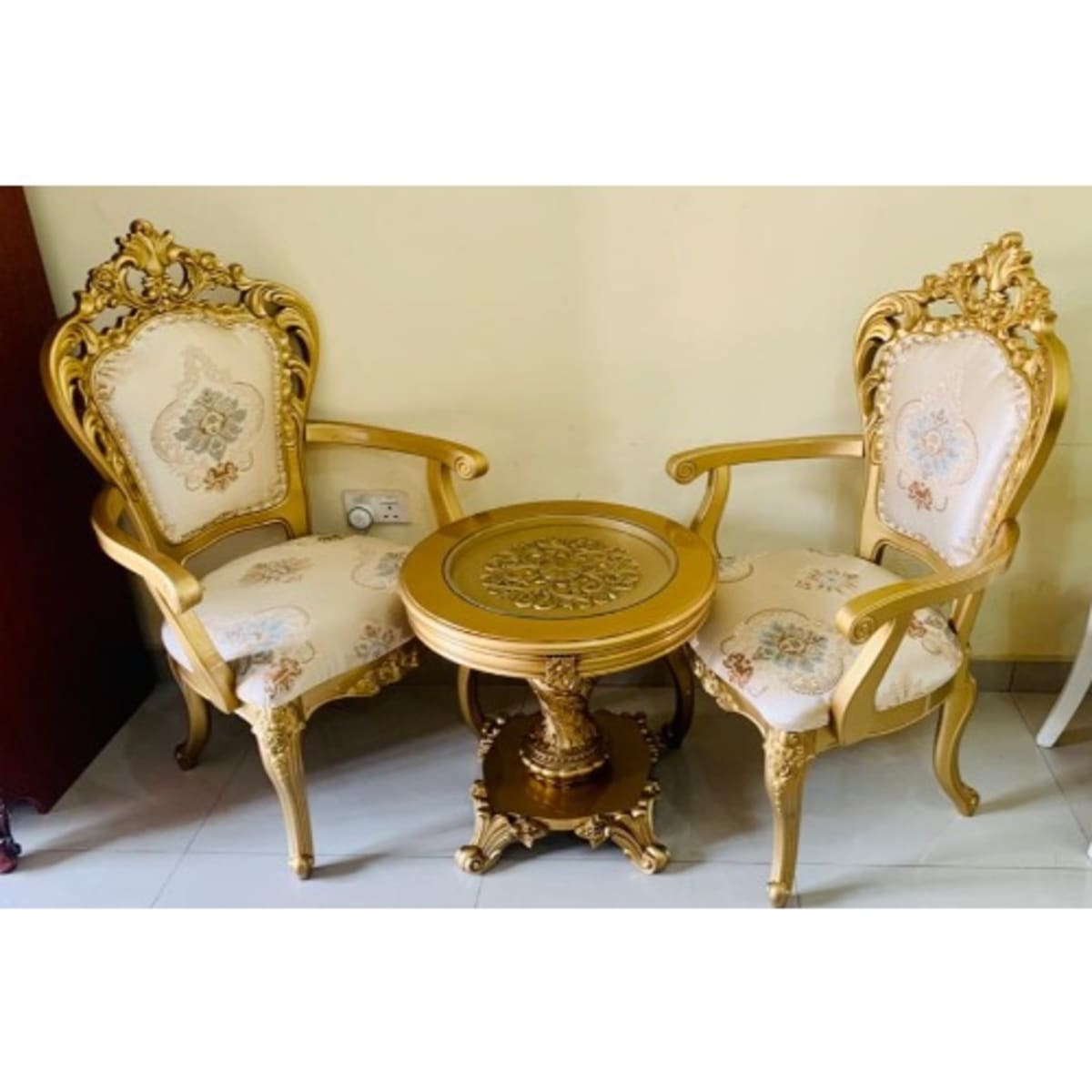 Royal Coffee Table With 2 Chairs Gold Konga Online Shopping