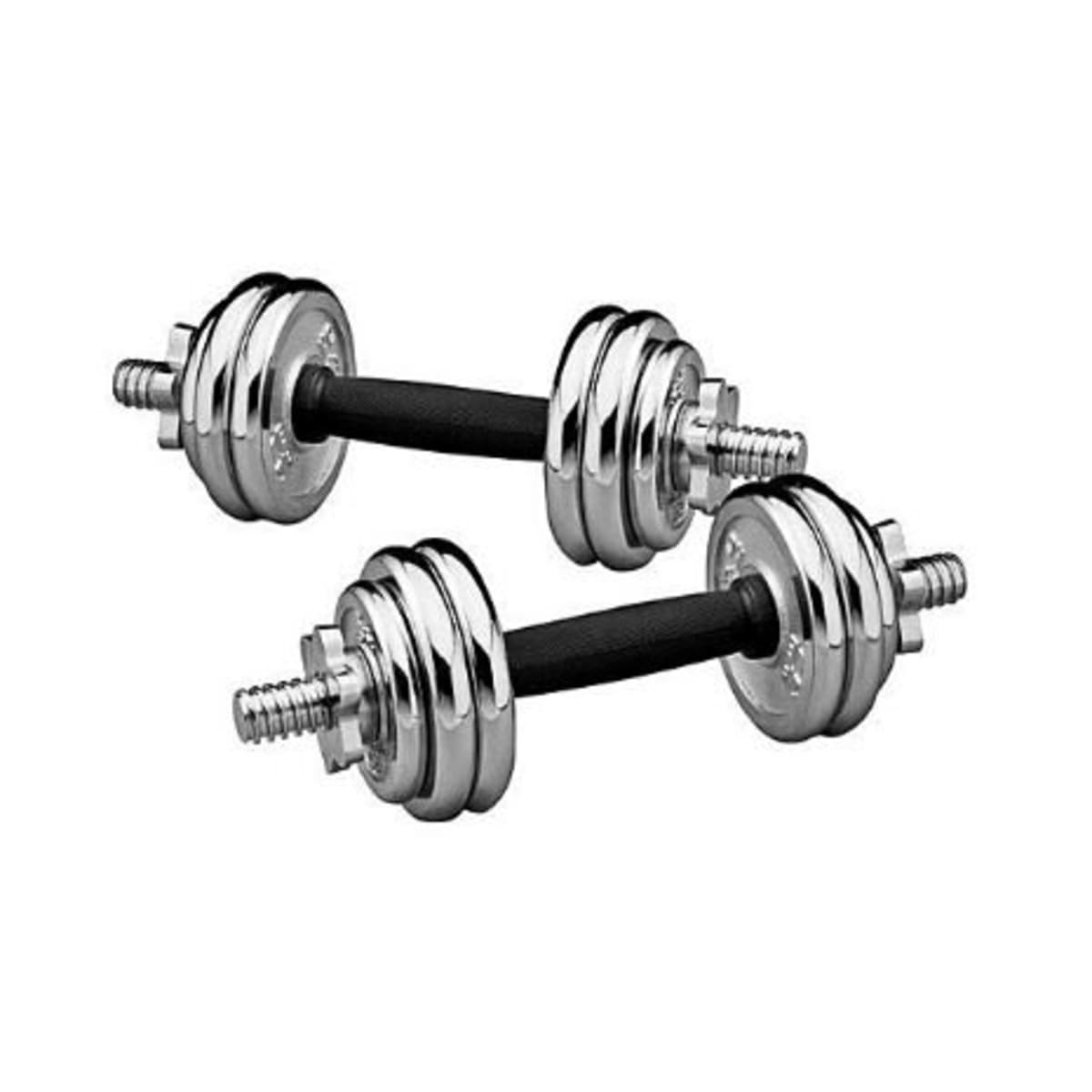 Titan fitness sales adjustable chrome dumbbells