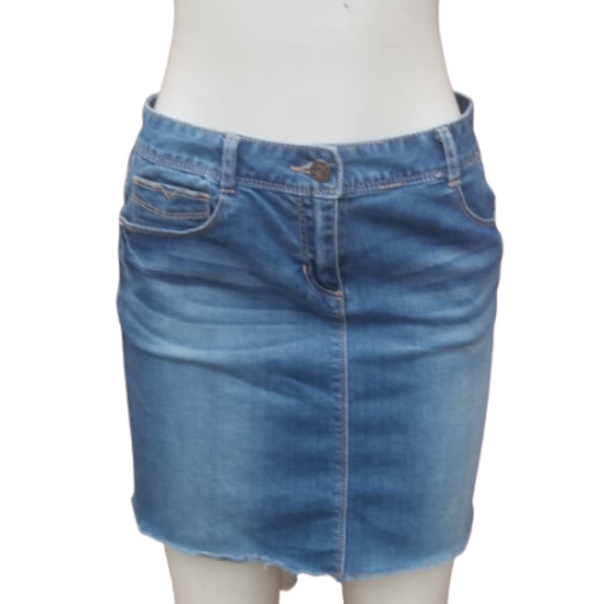 Ladies Denim Stretchy Jeans Skirt