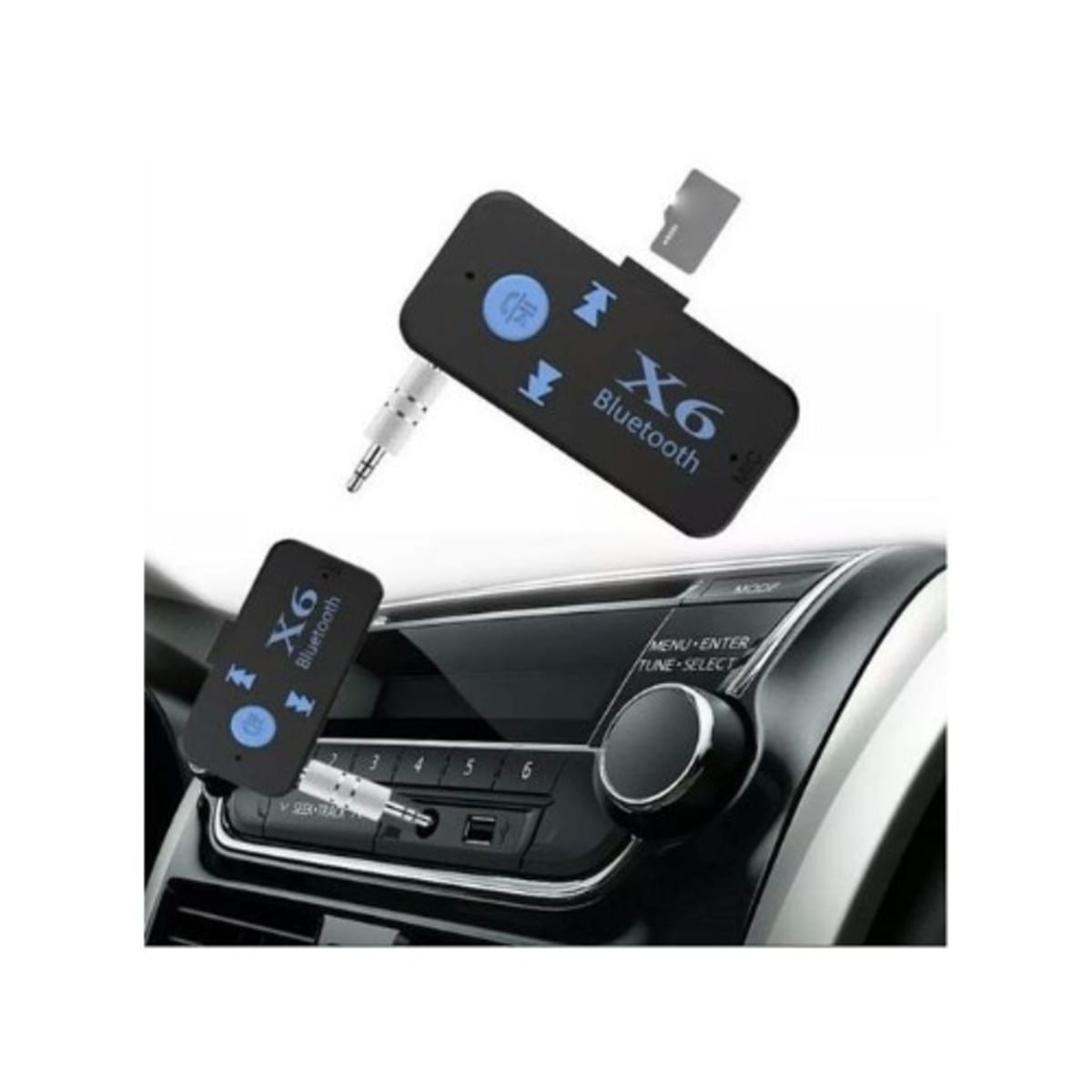 X6 Car Bluetooth, AUX Adapter, MP3, Handsfree Calls & Music