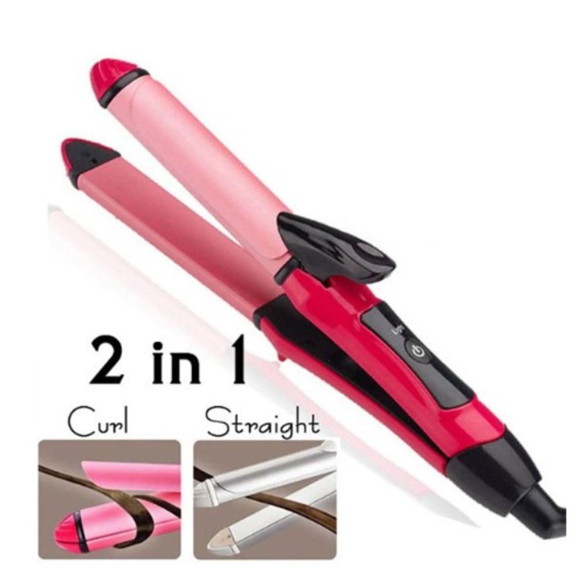 Curl and sale straightener in one