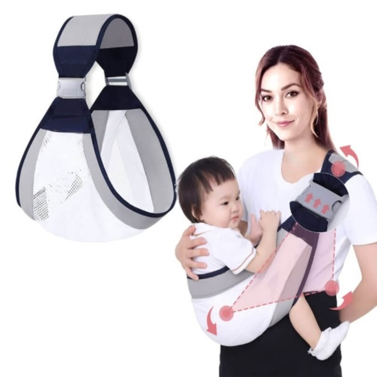 Mesh sling shop baby carrier