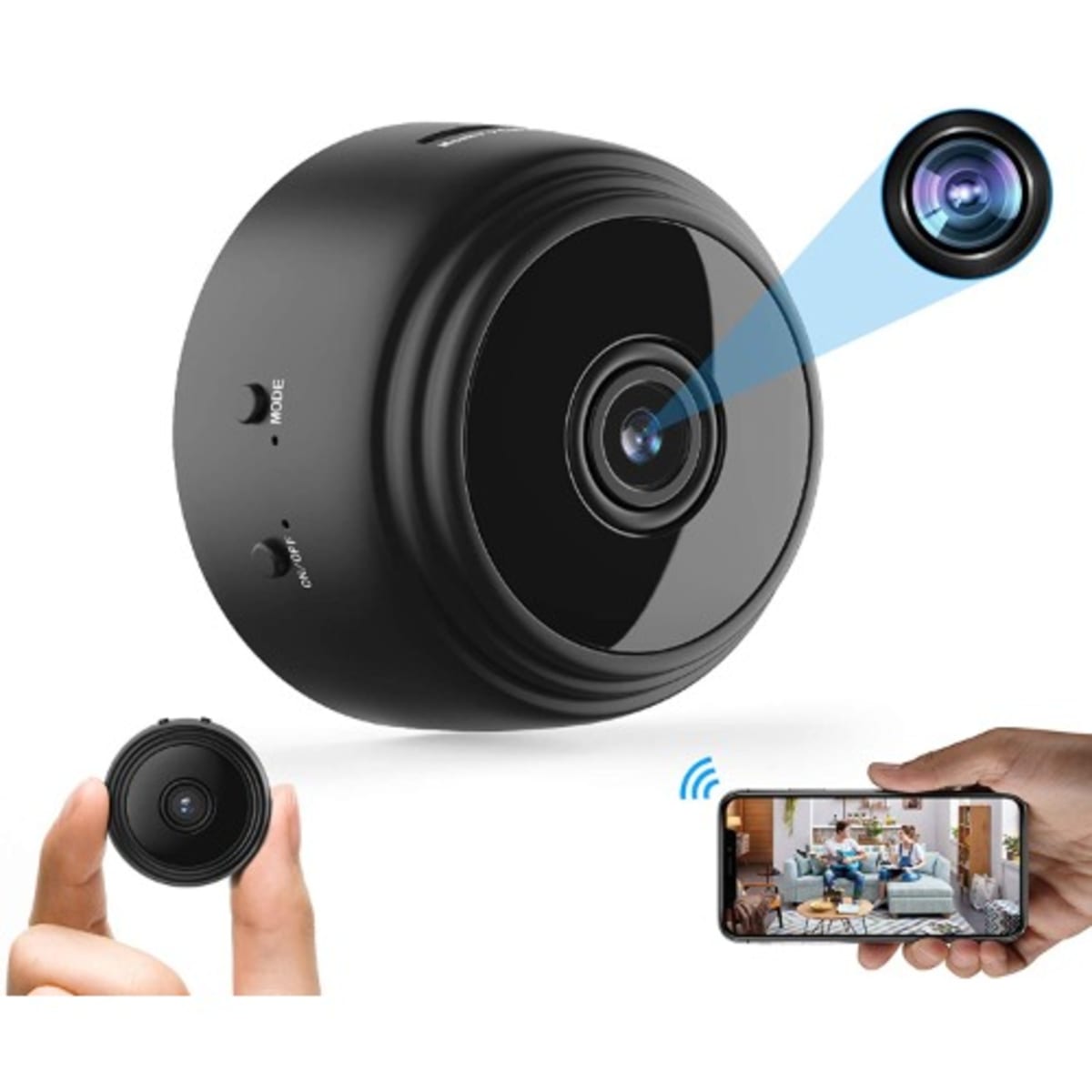 Wifi Mini Spy Camera 2 lens HD 1080P Portable Hidden camera