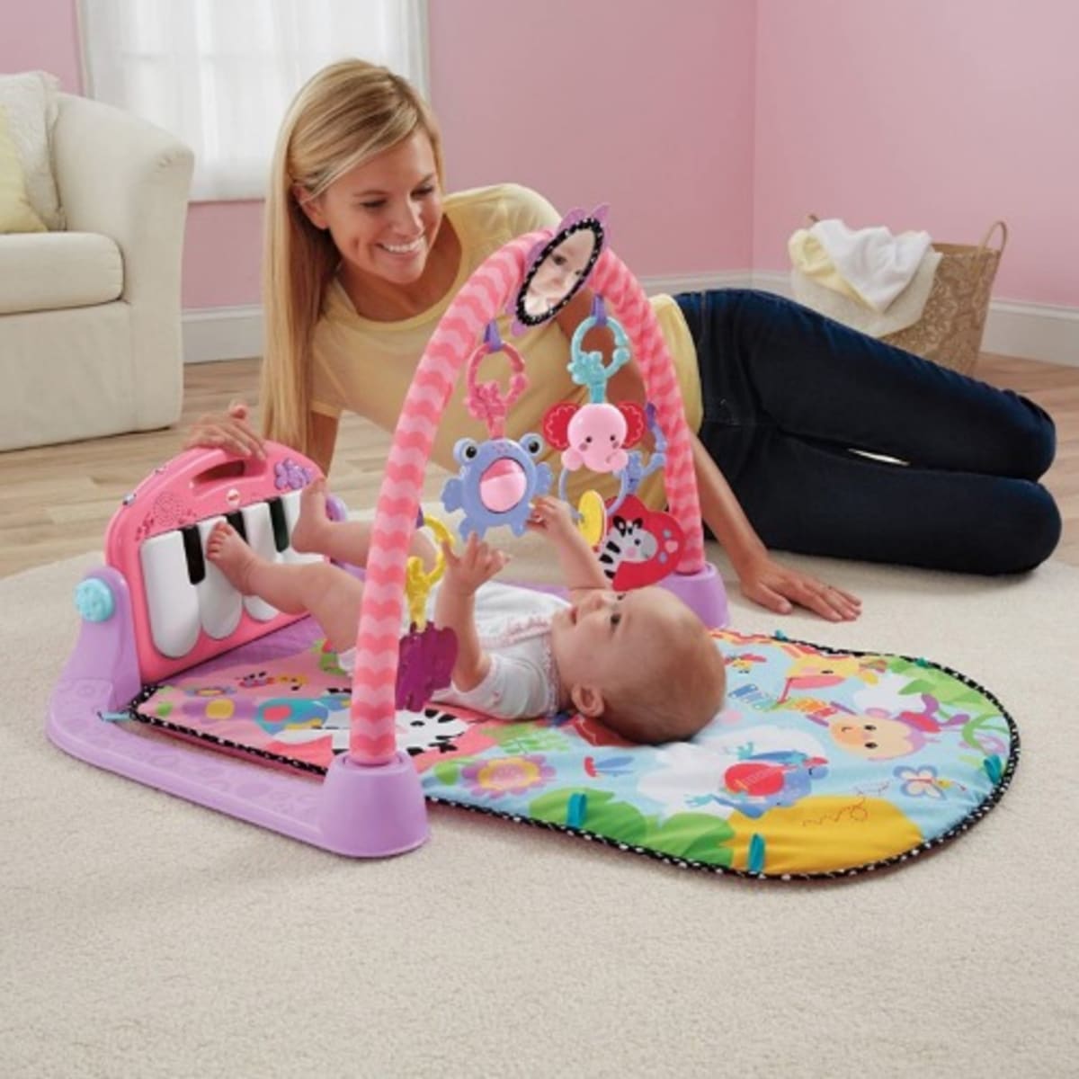 Kick n Play Piano Gym Pink Konga Online Shopping