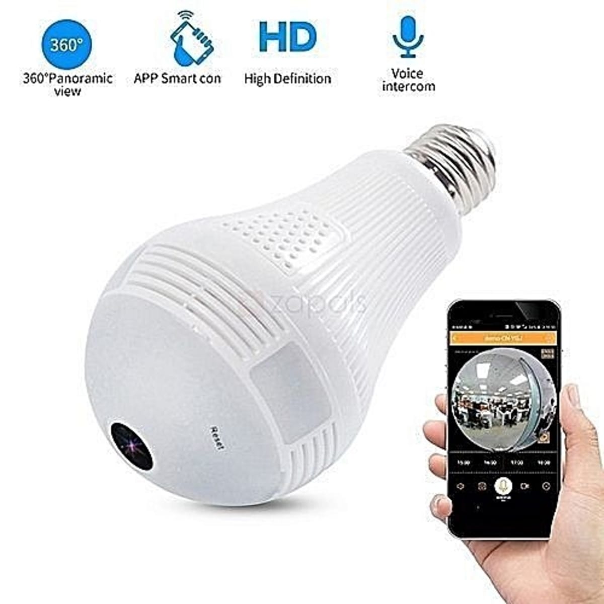 Spy bulb discount hd wifi camera