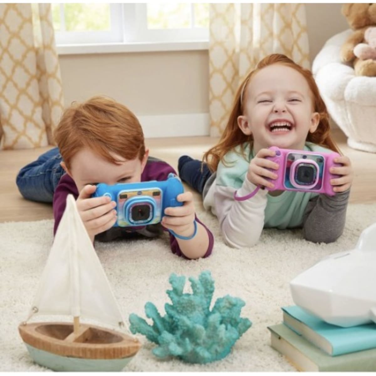 VTech KidiZoom Camera Pix Plus (Pink) with Panoramic and Talking Photos 