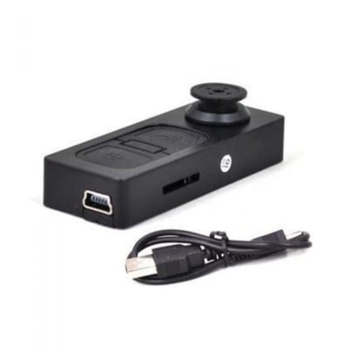 button pinhole spy camera