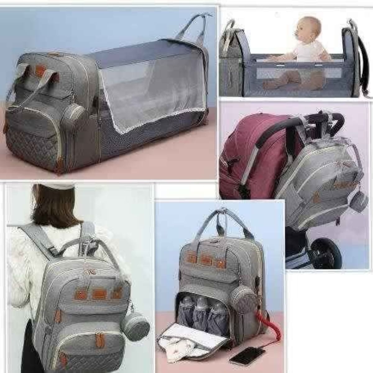 Bliss bag diaper top backpack