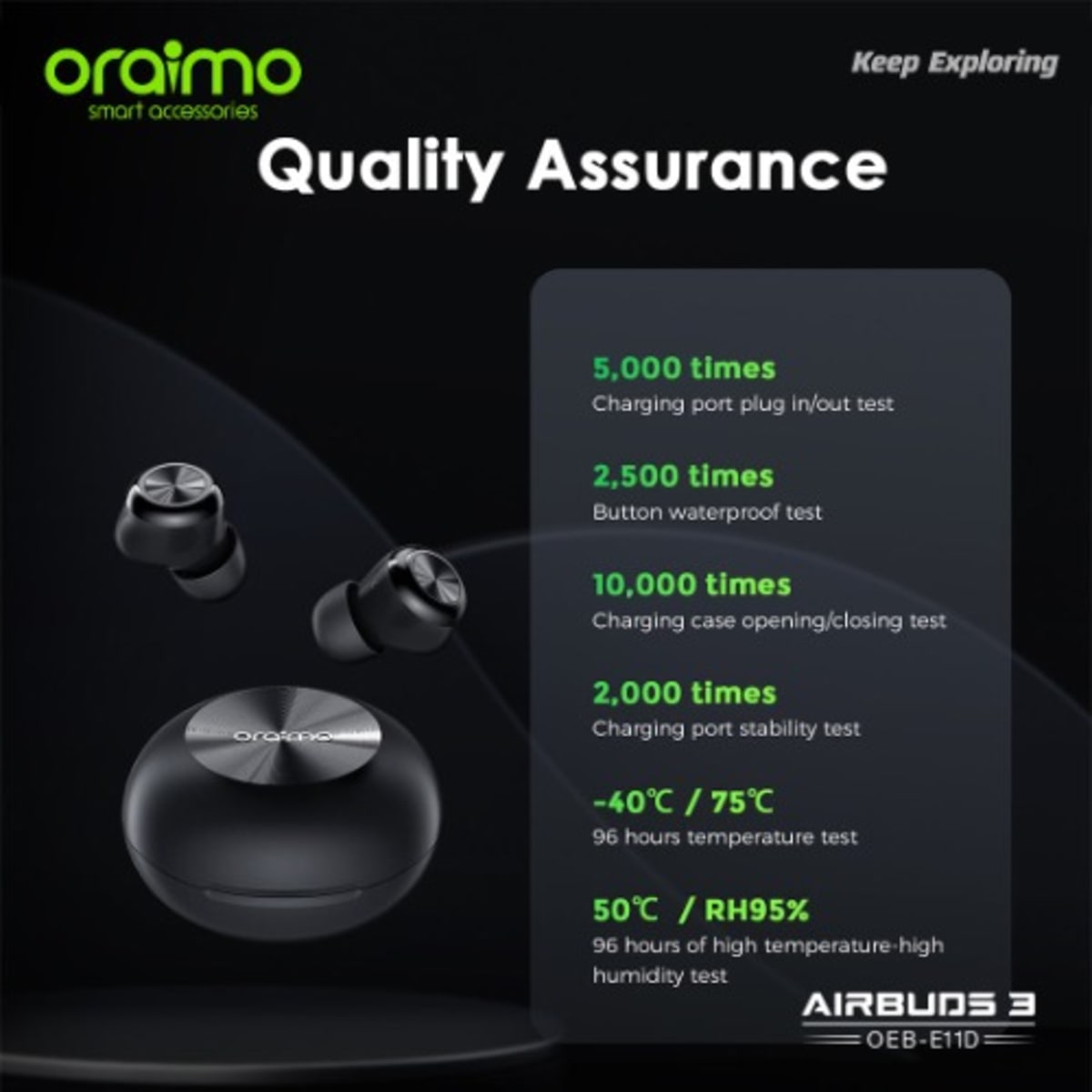 Oraimo Ipx7 Waterproof Airbud 3 Wireless Earpod Konga Online
