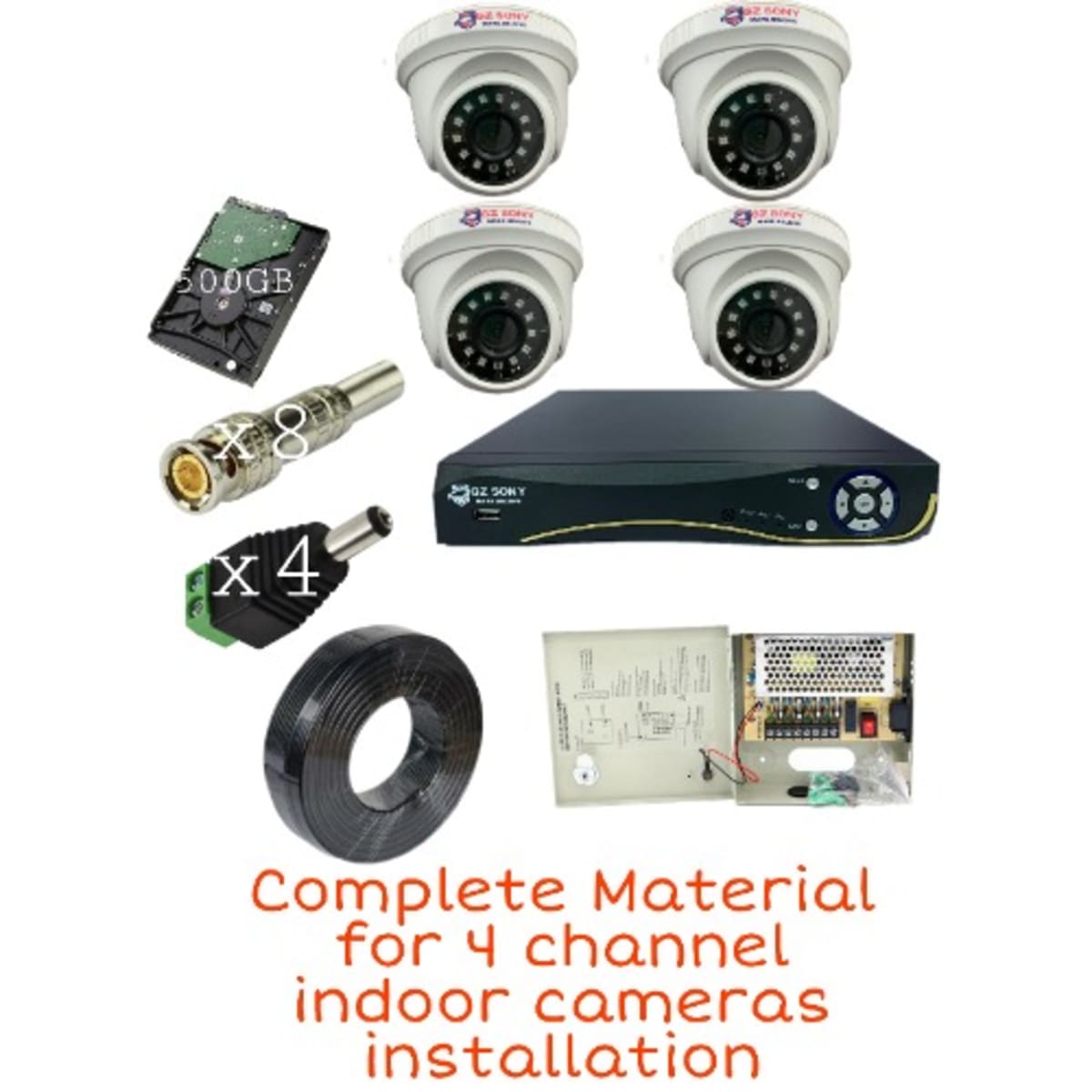 cctv camera 4 channel