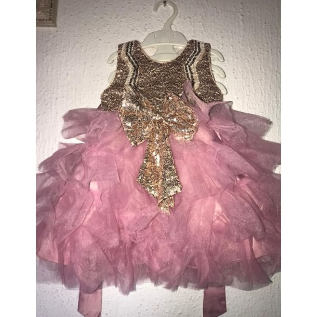 Baby Girls Dress Big Bow Dress Pink Konga Online Shopping