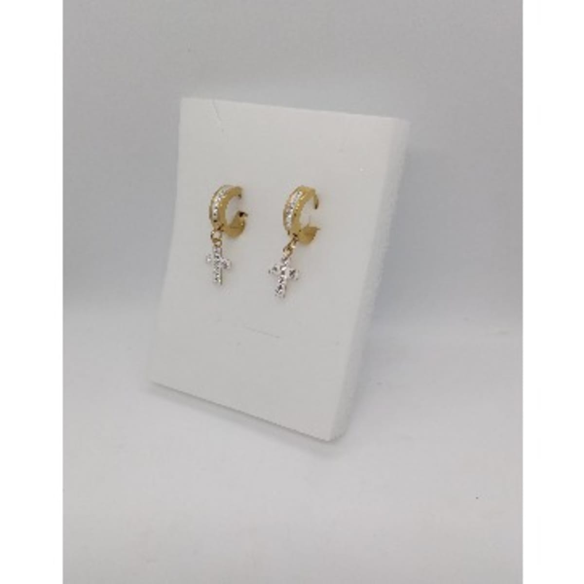 Rhinestone hotsell cross earrings