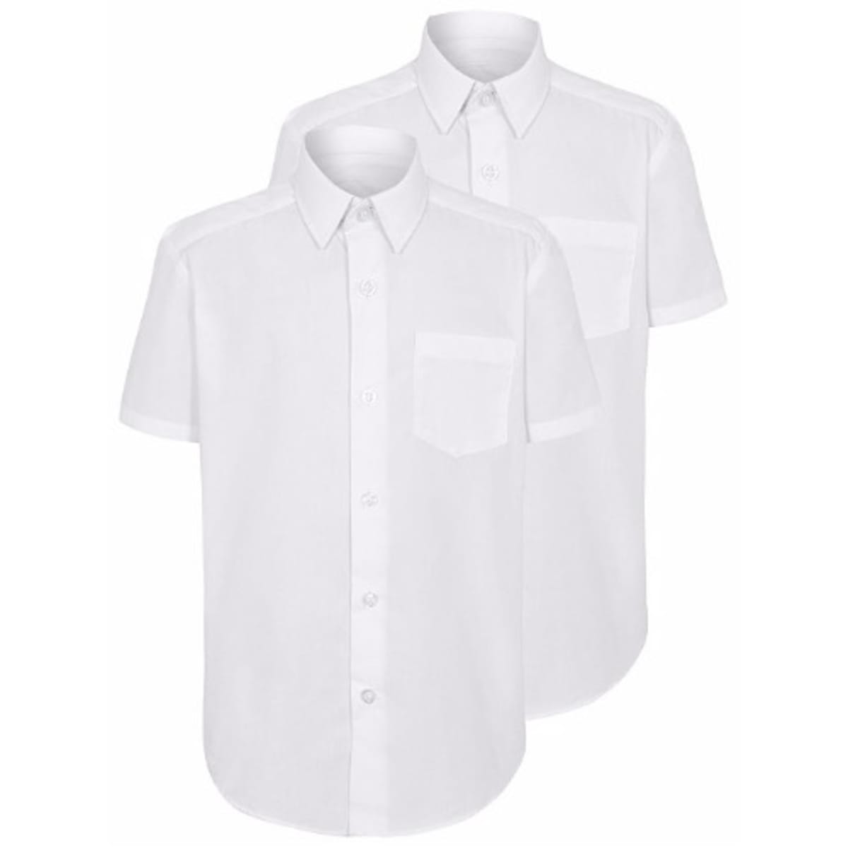 White school shirts short sleeve top