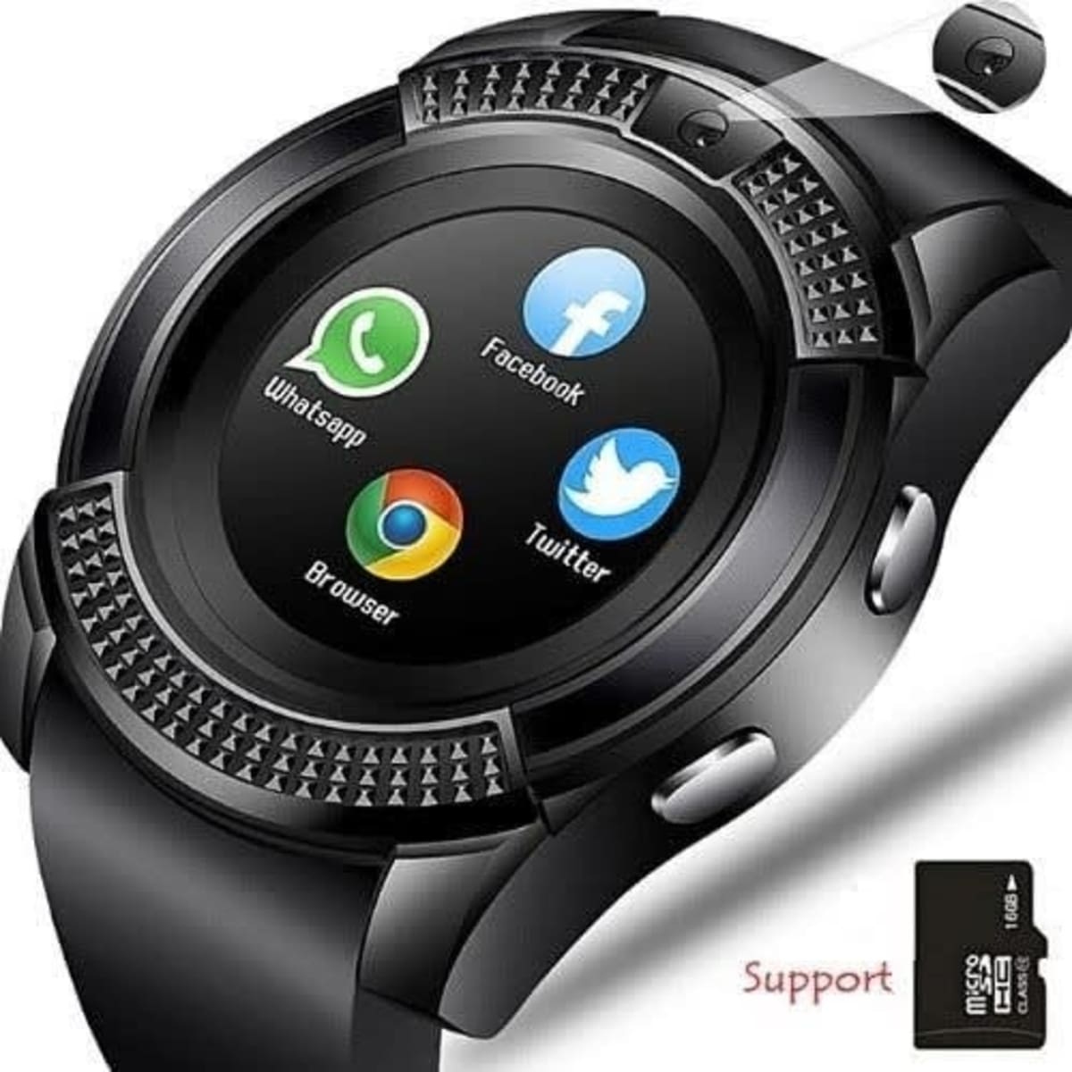 V8 Smart Watch With Sim Card Slot Extra Battery Konga Online