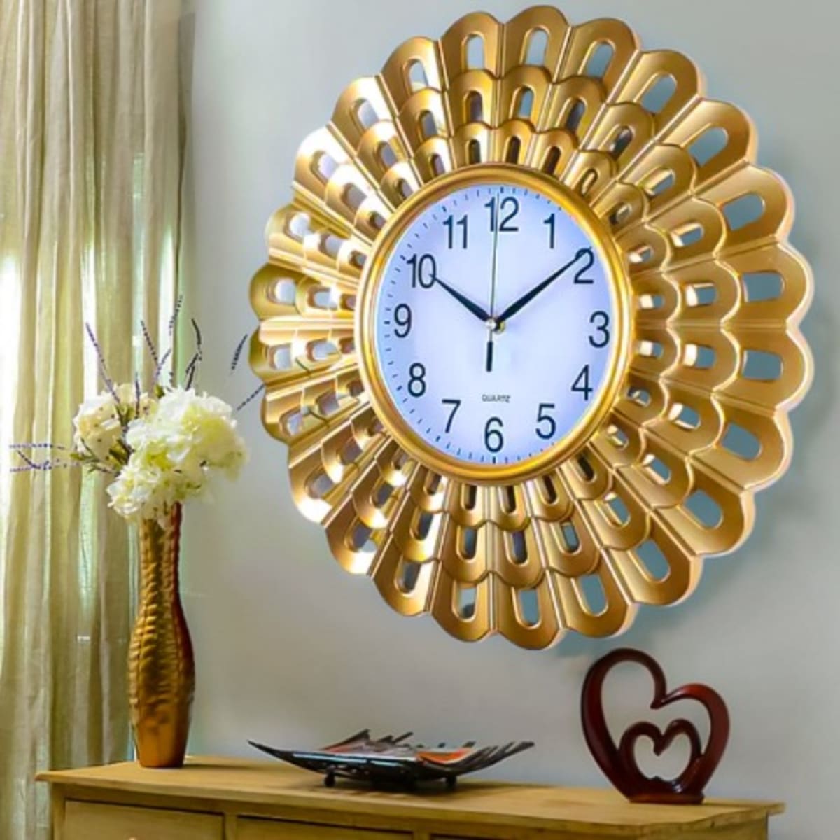 Wall Clock - Large - Gold