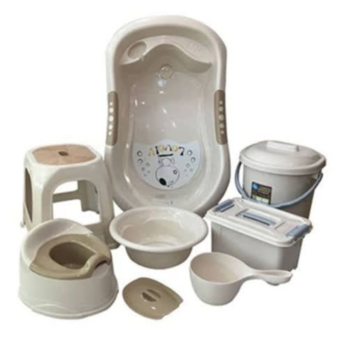 Baby bathing sale tub set