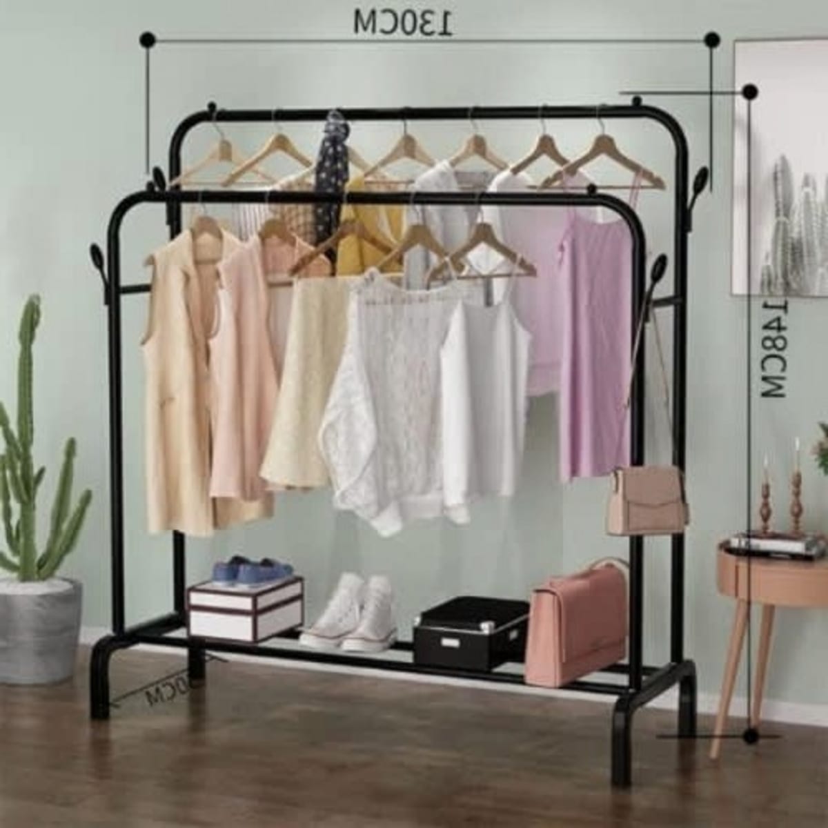 A&S Double Pole Clothes Hanger