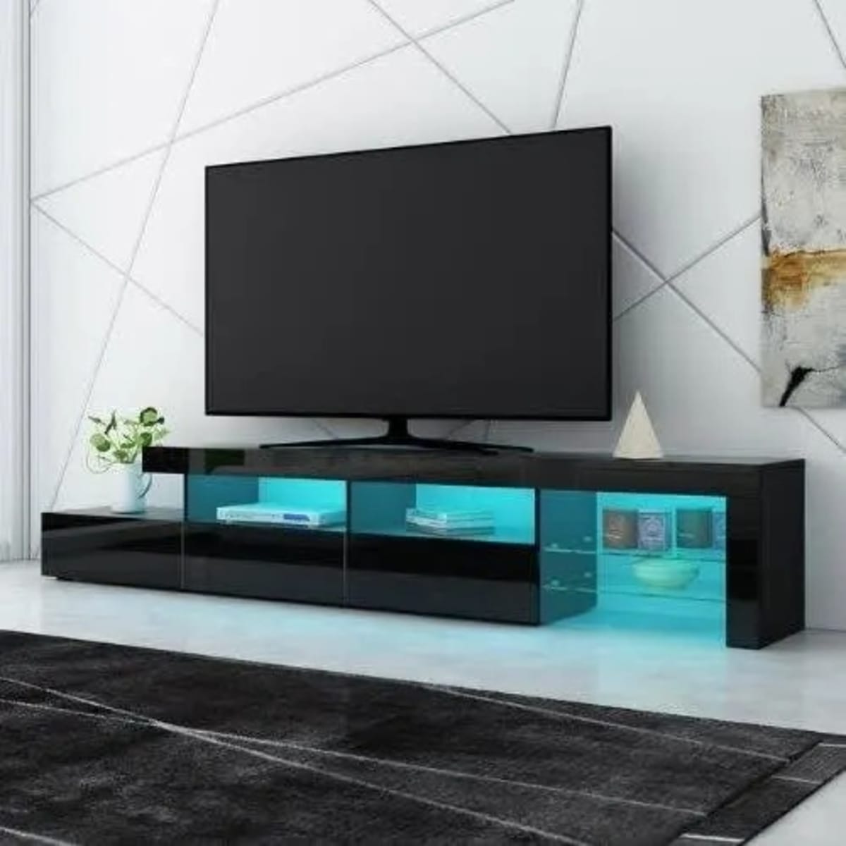 Tv Stand With Led Light 72