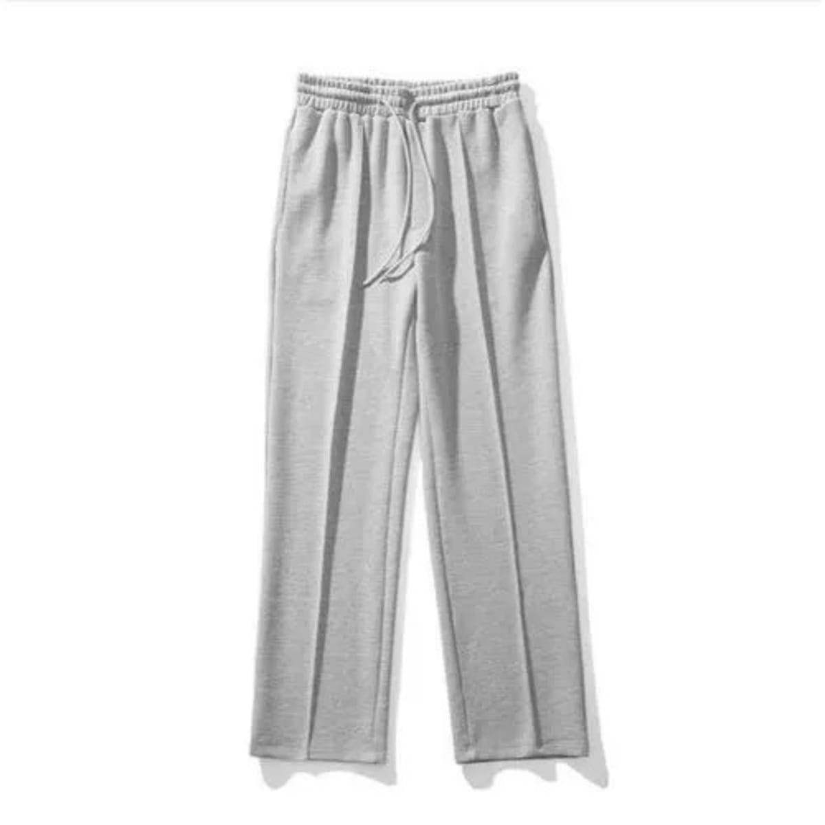 Plain grey store joggers
