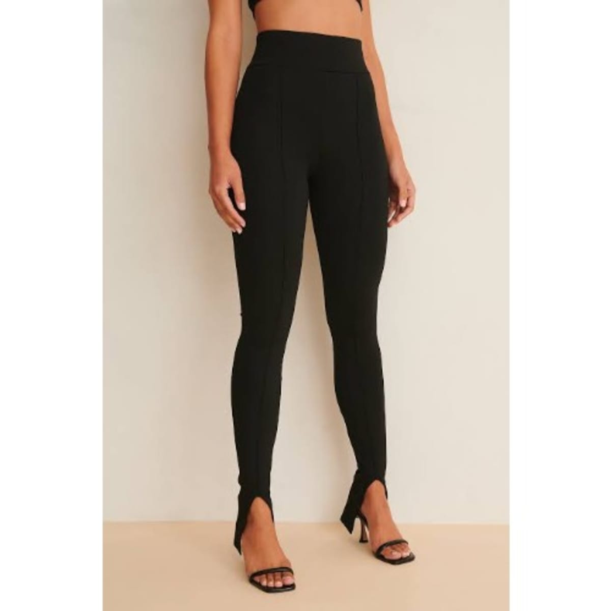 Ladies Turkey Slit Hem Leggings Black Konga Online Shopping