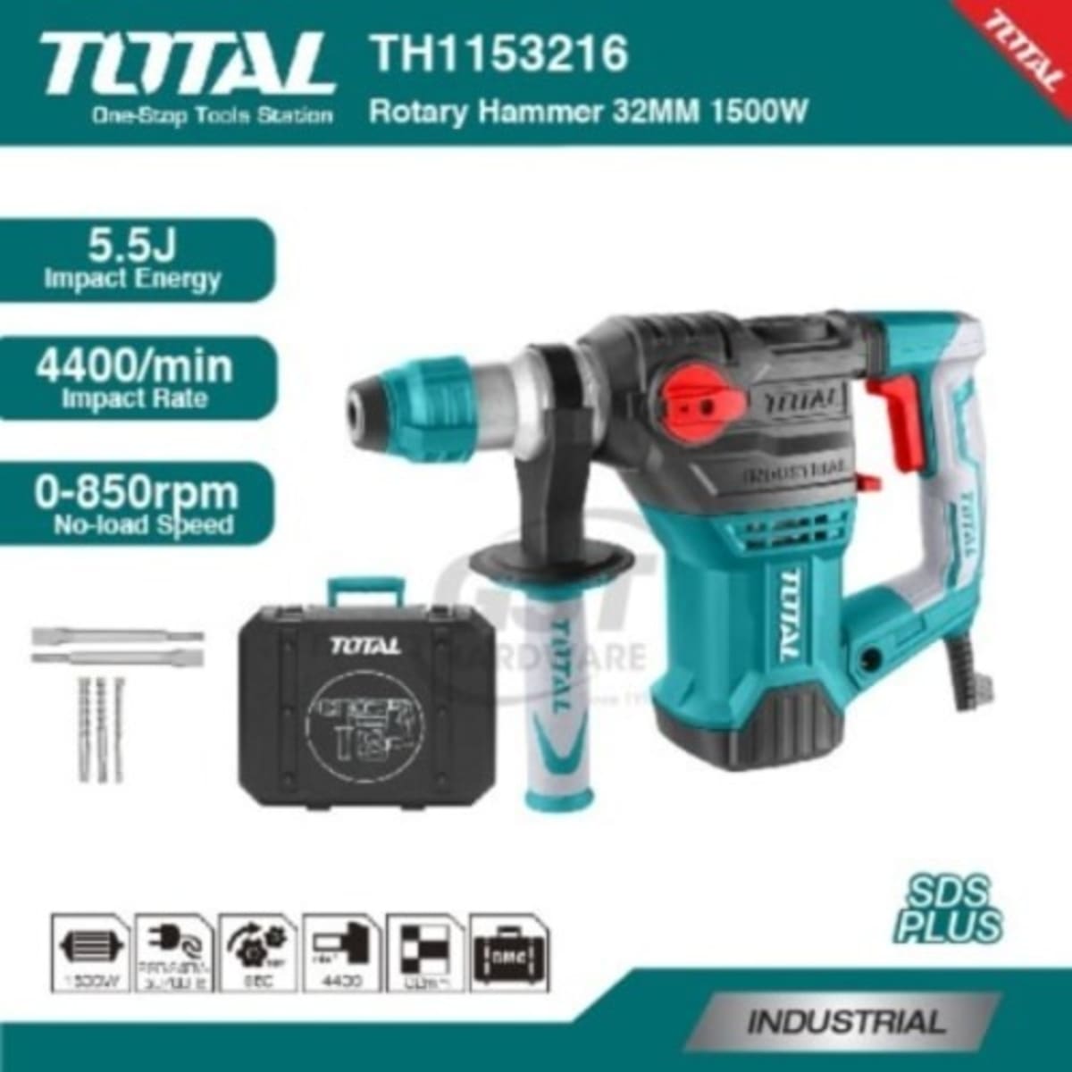 Total rotary hammer 1500w review outlet