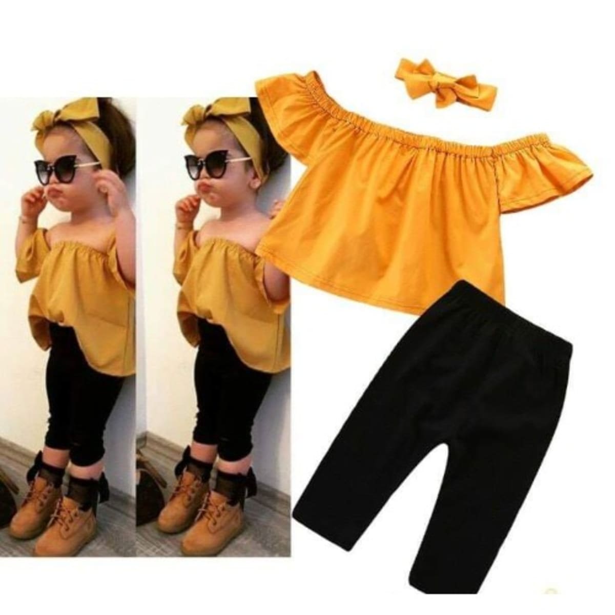 Babygirl Cotton Top and Trousers Stock Image  Image of online design  104360707