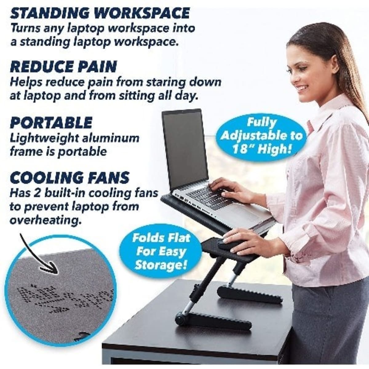 Airspace Adjustable Laptop Desk Konga Online Shopping