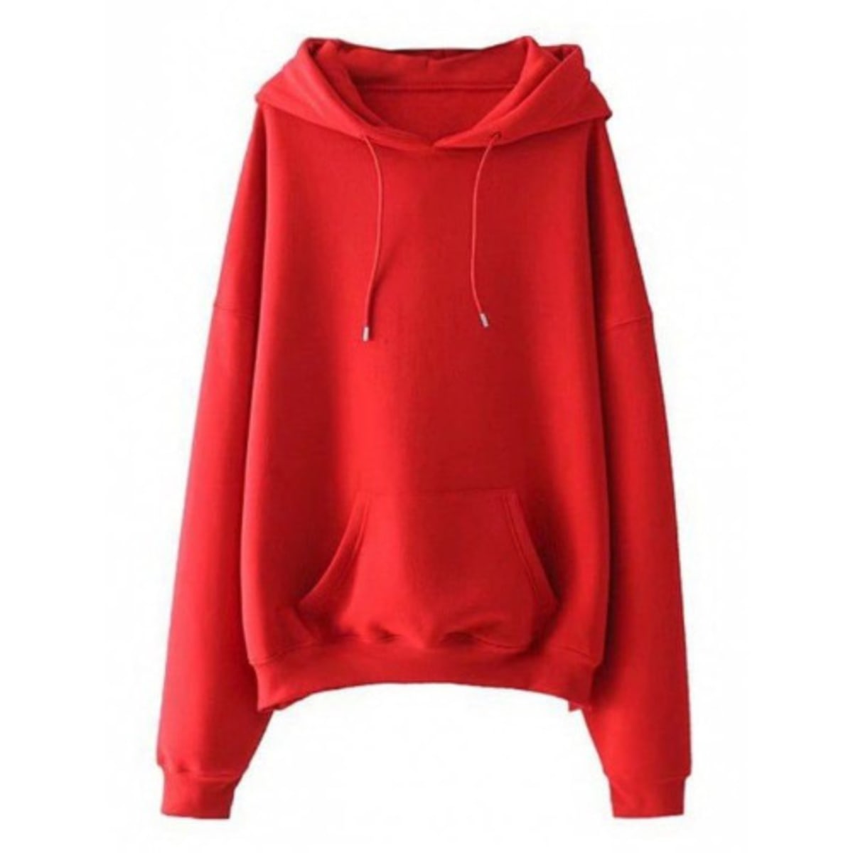 Plain red hoodie women's deals