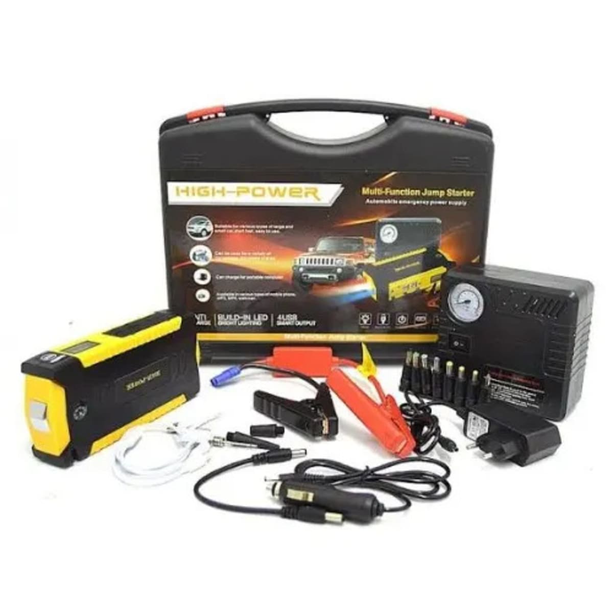 Portable car shop jump starter kit