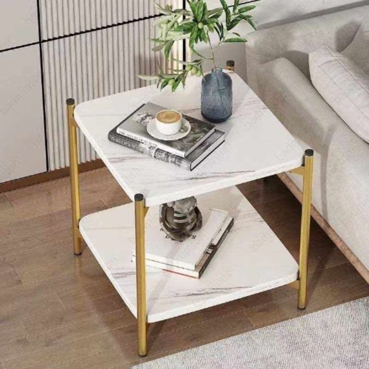 Side Table For Living Room White 40