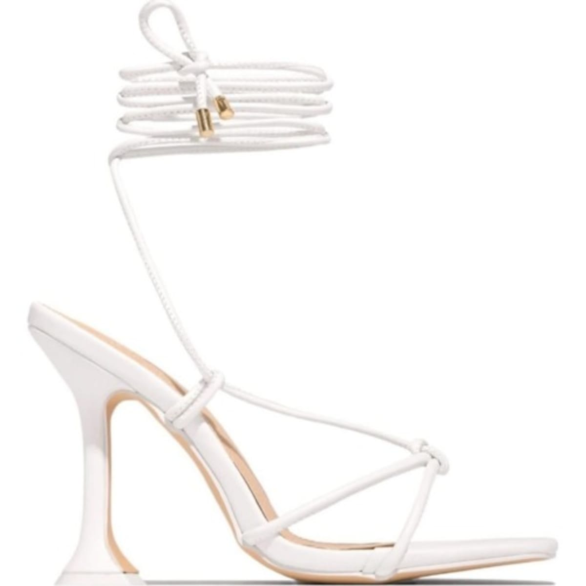 Criss cross lace up heels sales