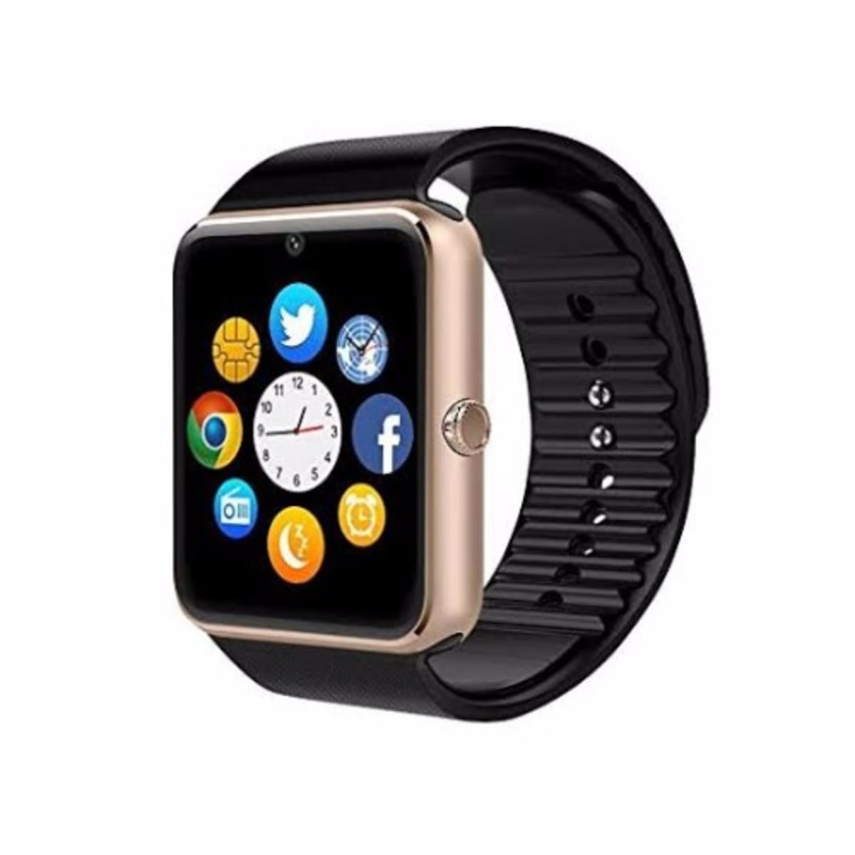 Smart watch sales black and gold