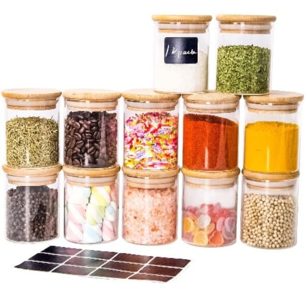 Airtight spice store jars